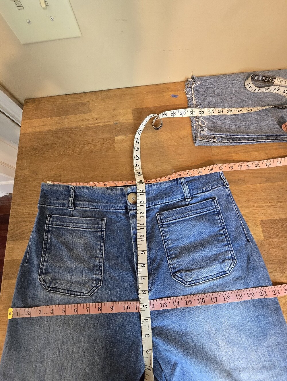 Maeve The Colette Crop High-Rise Wide-Leg Jean 33 Anthropologie Denim - Picture 10 of 12